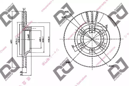 Тормозной диск DJ PARTS BD1032